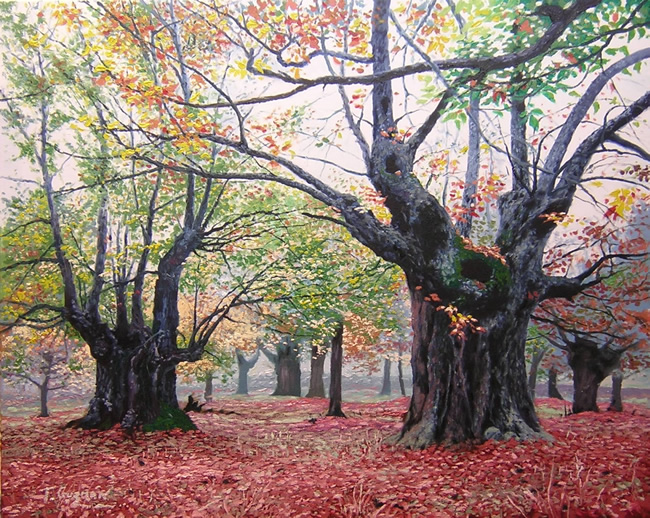 pintura de paisaje por Tomas Guzman